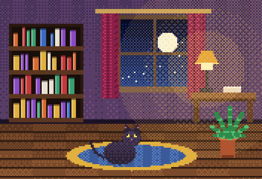 夜の書斎